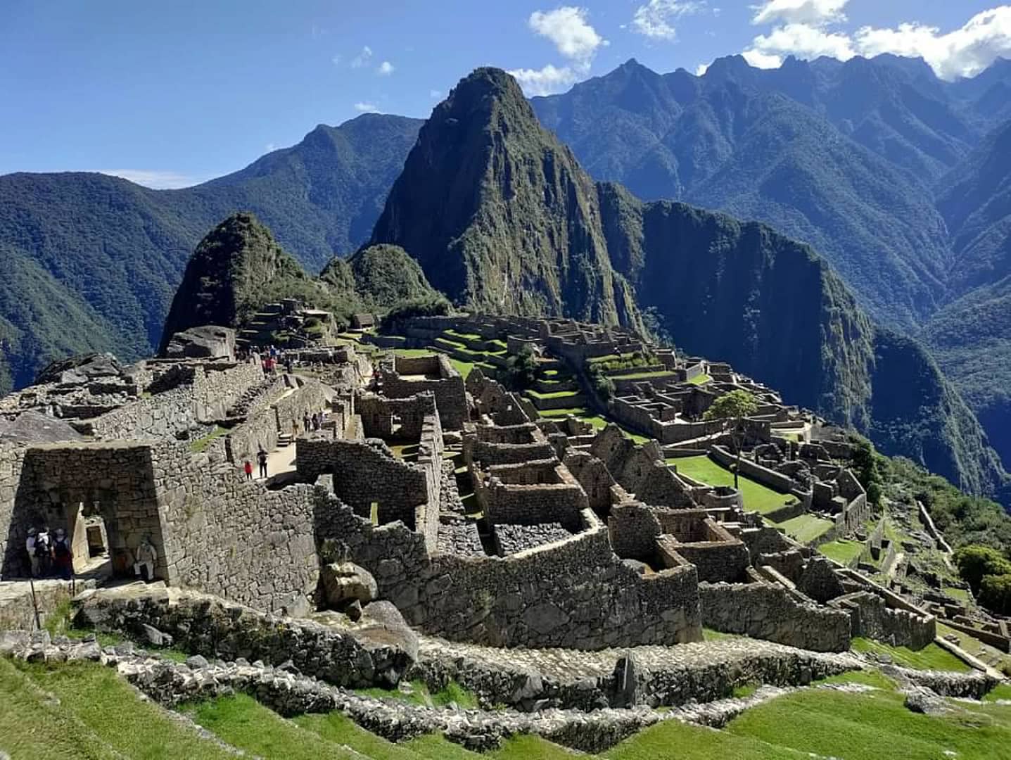 view of Machu Picchu as seen from above